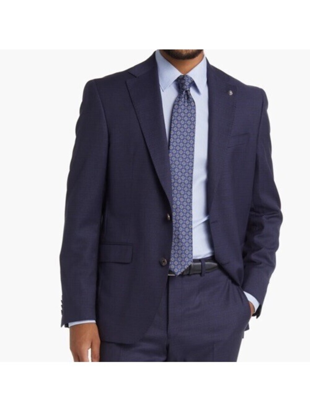 Jack Victor Blazer Jacket Size Large 42 S Navy Blue Wool Suit Jacket